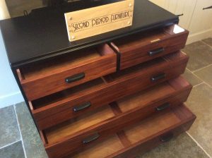 Chest Of Drawers , Solid Hardwood, Refurbished By Second Period Furniture
