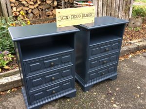 Refurbished bedside cabinets