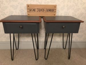 Stag Bedside Tables, Refurbished by SPF