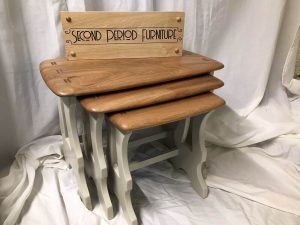 Ercol Chantry Nest of Tables Refurbished by Second Period Furniture