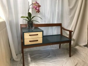 Chippy Heath Telephone Table Mid Century Refurbished By Second Period Furniture