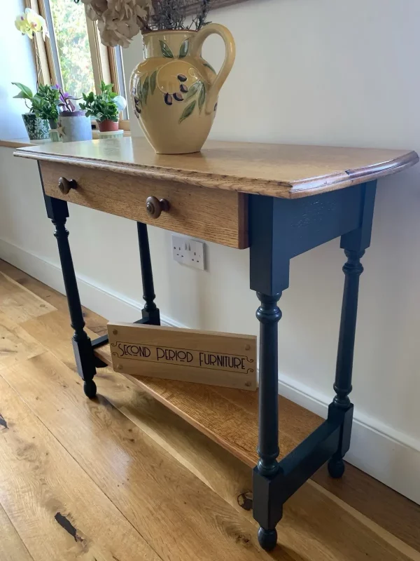Oak Console Table - Image 6
