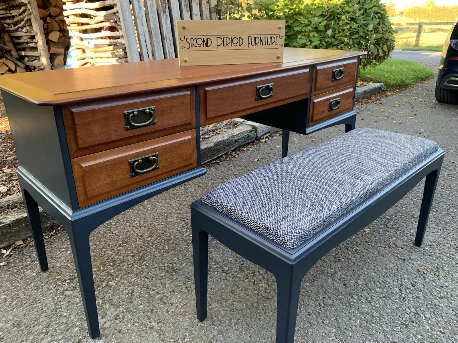 Stag Minstrel Dressing Table / Desk - Image 7